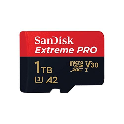 Image of SanDisk Extreme Pro 1 TB microSDXC Memory Card + SD Adapter with A2 App Performance + Rescue Pro Deluxe 170 MB/s Class 10, UHS-I, U3, V30