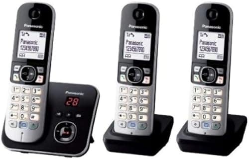 Image of Panasonic KX-TG6823EB Trio DECT Cordless Telephone Set with Answer Machine
