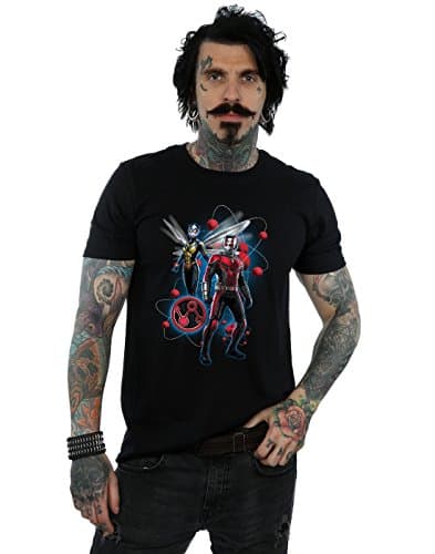 Image of Marvel Men's Ant-Man and The Wasp Particle Pose T-Shirt Black X-Large