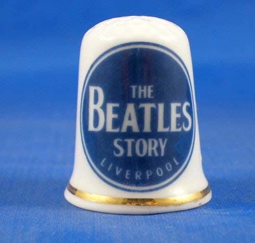 Image of Porcelain China Collectable Thimble Beatles Story Liverpool