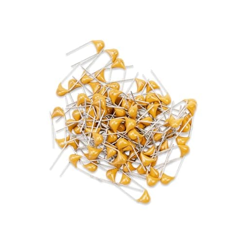 Image of Innfeeltech 100pcs 50V 22nF Monolithic Ceramic Capacitor Yellow Electronic Accessories for Computer and Telephone