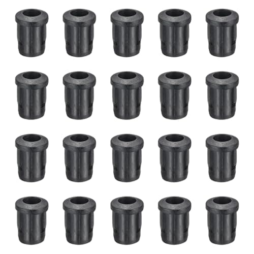 Image of PATIKIL 5mm Emitting Diode Holder, 60 Pcs Plastic Long LED Holder Clip Mounting Bracket Socket Cap for Lamp Bulb Bezel Mount Panel LED Display, Black