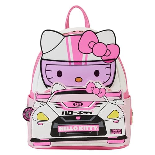 Image of Loungefly Hello Kitty Tokyo Speed Racer Cosplay Mini Backpack