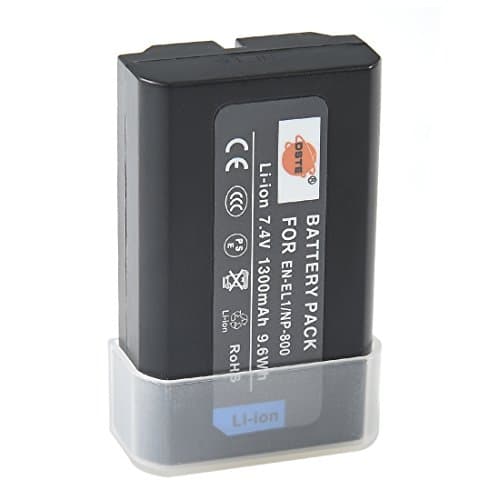 Image of DSTE Spare Battery for Nikon EN-EL1 Cooipix 4300 4500 4800 5400 5700 775 8700 880 885 995 E880 Camera as Konica Minolta NP-800