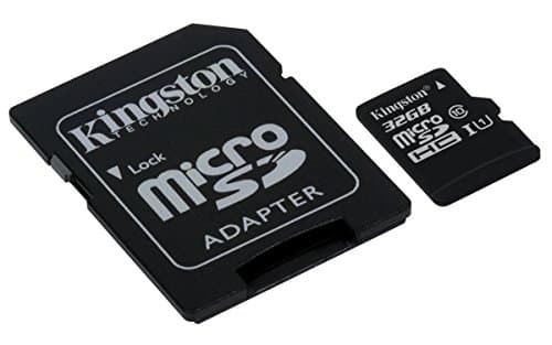 Image of Kingston Technology SDC10G2/32GB 32 GB UHS Class 1/Class10 microSDHCUHS-I Flash Memory Card (Included microSDHC to SD Adapter), Black