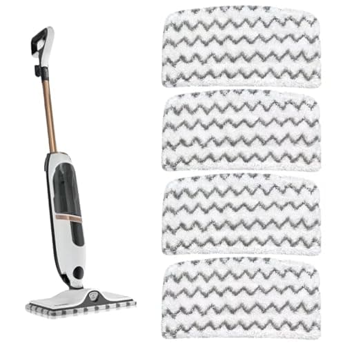 Image of KDRNXVAL 4PCS Steam Mop Pads, Washable Dirt-Grip Replacement Pads for Shark Steam Mop S1000UK S2001UK S1000 S1000A S1000C S1000WM S1001C, Compatible with Beldray BEL01097
