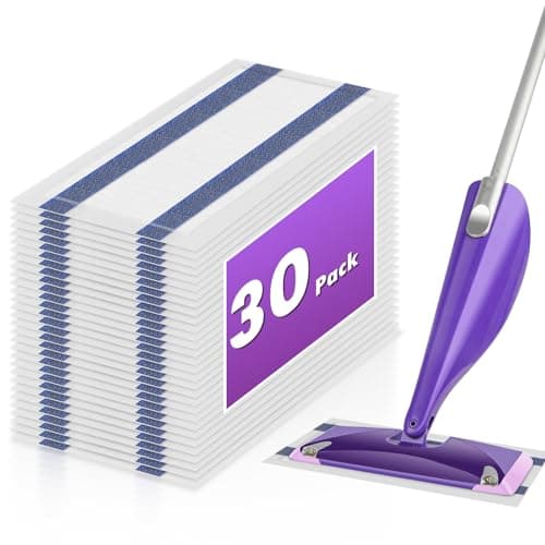 Image of 30 Pack Disposable Cleaning Pads for Flash Powermop, Power Mop Pad Refills for Floor Cleaning