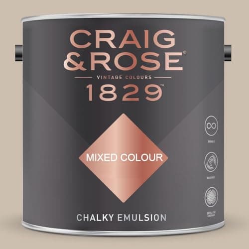 Image of Paint Stop CRAIG & ROSE 1829 CHALKY EMULSION PALE CASHMERE 2.5L