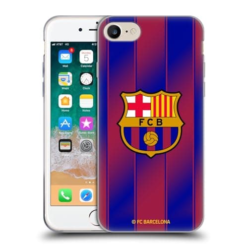 Image of Head Case Designs Officially Licensed FC Barcelona Home 2025/26 Crest Kit Gel Case [Military Grade Protection] Compatible With Apple iPhone 7/8 / SE 2020 & 2022