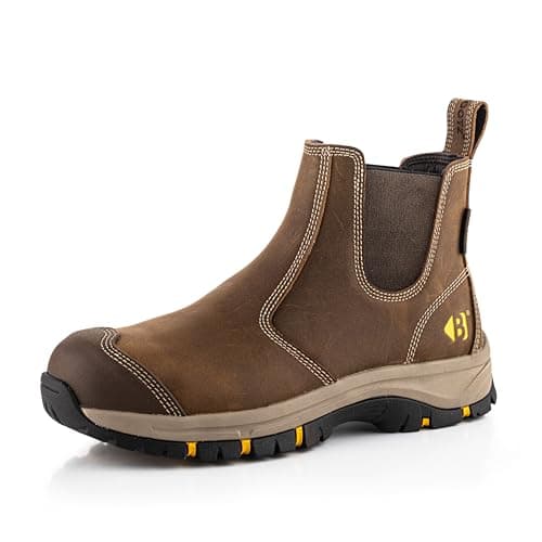 Image of Buckbootz WIZARDZ WIZD2 DEALER SAFETY BOOT (Brown, UK Footwear Size System, Adult, Men, Numeric, Medium, 10)