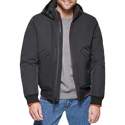 Image of Tommy Hilfiger Men's Flex Stretch Performance Bomber, Black, Large