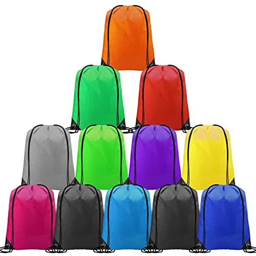 Image of CHEPULA Drawstring Bags, Waterproof Drawstring Gym Bag for Women Men, String Bag Large Sports Drawstring Backpack for Travel Shopping Swimming Yoga Beach