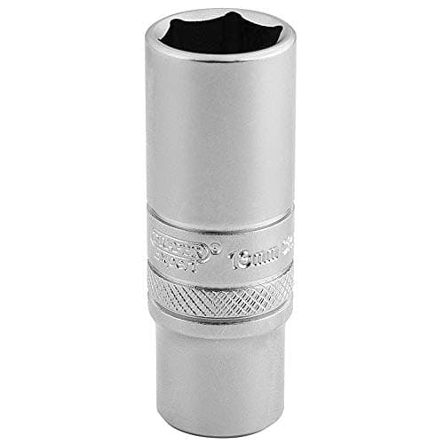 Image of Draper 16530 1/4 Inch Square Drive 6 Point Metric Deep Socket, 13mm , Blue