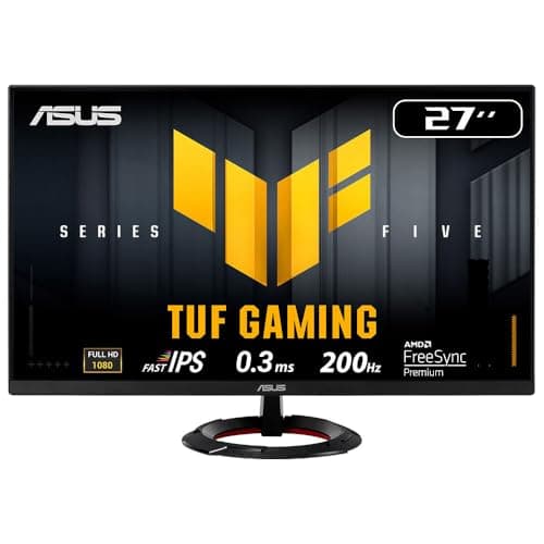 Image of ASUS TUF Gaming Series 5 - VG279Q5R Gaming Monitor – 27-inch, Full HD(1920x1080), 200Hz, Fast IPS, ELMB, 0.3ms GTG (min.), Stereo speaker, DisplayWidget Center, AI Visual