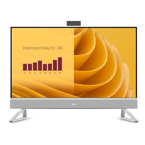 Image of Dell 27 All-in-One PC EC27250 27” FHD 100Hz – Core i5-1334U (10 Cores, 4.6 GHz Max), 1TB PCIe Gen 4.0x4 NVMe, 16GB RAM, Intel Graphics, GbE, SD Card Reader, WIFI 6 & BT 5.3, Windows 11 Pro (Renewed)