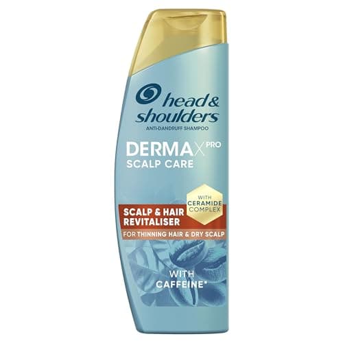 Image of Head & Shoulders DermaXPro Revitaliser Anti Dandruff Shampoo 300ml with Caffeine and Ceramide Complex. Moisturises Dry Scalp & Thinning Hair and Helps Reinforce the Skin Barrier