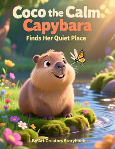 Image of Coco the Calm Capybara Finds Her Quiet Place: A Children’s Book About Mindfulness, Calm, and Emotional Awareness for Kids Ages 3–7 (Coco the Calm Capybara: Social-Emotional Learning Series)