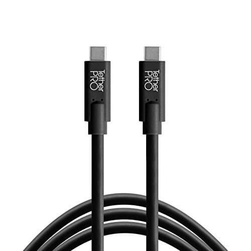 Image of Tether Tools TetherPro USB-C to USB-C Cable 4.6m Black