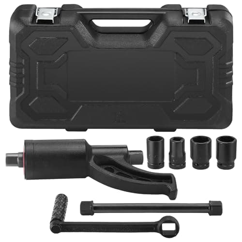 Image of VEVOR Torque Multiplier, Heavy Duty Torque Multiplier Wrench Set, 1 Inch Drive Lug Nut Wrench Torque Multiplier, 1:58 4800N.m Lug Nut Remover, with 4 Sockets and Storage Case for Truck Trailer RV