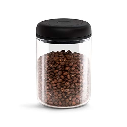 Image of Fellow Atmos Vacuum Canister for Coffee & Food Storage - Airtight Sealed Container, Clear Glass, Large Coffee Bean Storage, 1.2 Litre Jar