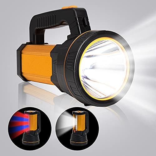 Image of MAYTHANK Super Bright Rechargeable Led Torch with Lantern, Large Capacity Long Lasting, High Power High Lumens Portable Handheld Spotlight Flashlight, Powerful Searchlight,for Home Camping