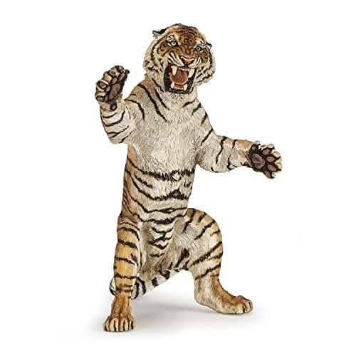 Image of Papo - Realistic Standing Tiger Figure Toy for Kids - Ages 3+ - Wild Life Collection - Educational Play Feline And Nature - Gift Idea Toy for Girls and Boys - 12 Cm