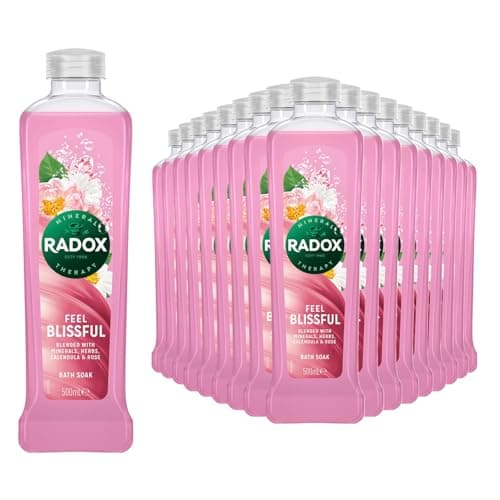Image of Radox Bath Feel Blissful Bath Soak Blended with Minerals, Herbs, Calendula and Rose Leaving Your Skin Delightfully Fragrant, 500ml Bulk Buy (18)