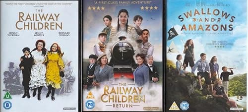 Image of THE RAILWAY CHILDREN 1-3 COMPLETE COLLECTION / 1. THE RAILWAY CHILDREN / 2. SWALLOWS & AMAZONS / 3. THE RAILWAY CHILDREN RETURN = ULTIMATE 3x DVD UK SET