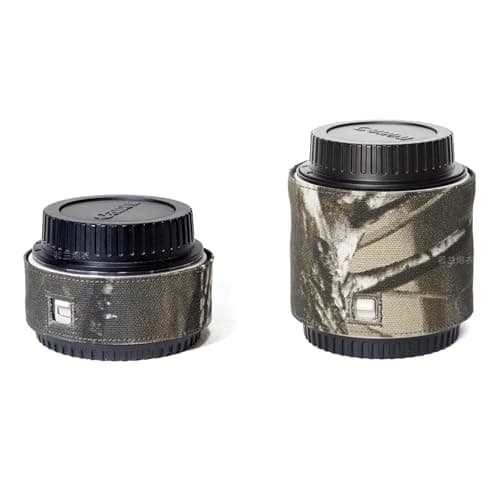 Image of ROLANPRO Camouflage Extender Coat for Canon RF 1.4X Extender, Protective Skin Sleeve for Wildlife & Bird Watching - Customisable Colours