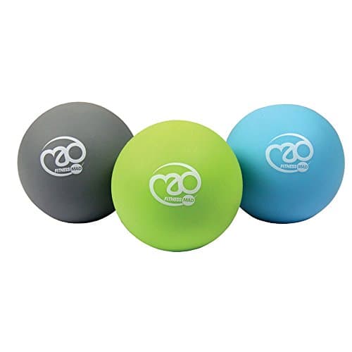 Image of Fitness Mad Massage Ball, Ideal for Trigger Point Therapy, Deep Tissue & Myofascial Release, Relaxes Tight Muscles & Stress, 3 Hardness Levels