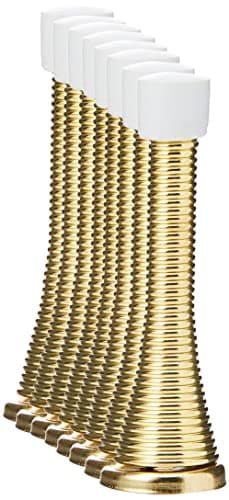 Image of Merriway® BH01171 (8 Pcs) EB Brass Plated Spring Door Stops - Pack of 8 Pieces