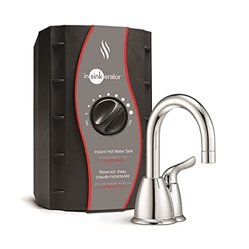 Image of InSinkErator HOT150 Instant Hot Water Dispenser System - Faucet & Tank, Chrome, H-HOT150C-SS