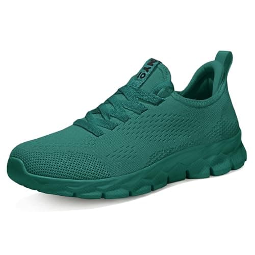 Image of Womens Trainers Running Shoes Jogging Fitness Sneakers Lightweight Breathable Walking Gym Sports Casual Trainers Tennis Shoes，Green Size 8 UK