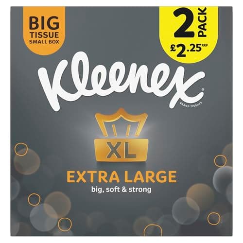 Image of Kleenex Compact Box Extra Large 44 Tissues Pack of 2