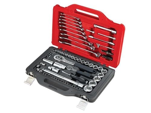 Image of Facom RSL.151-EPW82PB 82-Piece 1/4in & 1/2in Drive Metric Socket Set in Twin Box Case.