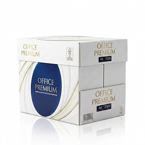 Image of Office Premium A4 Multipurpose Printer Copier Paper – 2500 Sheets (5 x 500), White BOX, Compatible Printing Paper for Laser, Inkjet, Copy & Fax, Printer Paper A4 White, Printer Paper for Home & Office