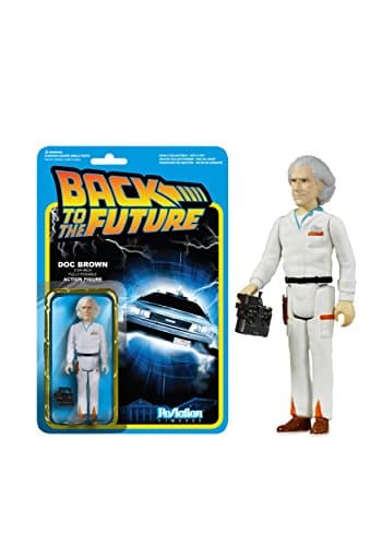 Image of Reaction Back to The Future Doc Brown 3.75 Inch Action Figure