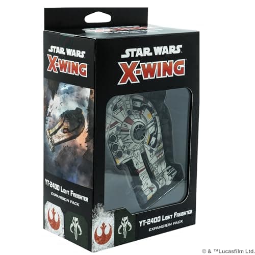 Image of Star Wars X-Wing 2nd Edition Miniature Game YT-2400 Light Freighter Expansion Pack - Strategy Game for Children and Adults, Ages 14+, 2 Players, 30-45 Minutes Playtime, Made by