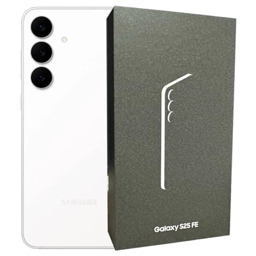 Image of Samsung Galaxy S25 FE 5G SM-S731B Exynos 2400 8GB RAM SIM-Free Unlocked Android 16 Smartphone (White, 128, GB) (Renewed)