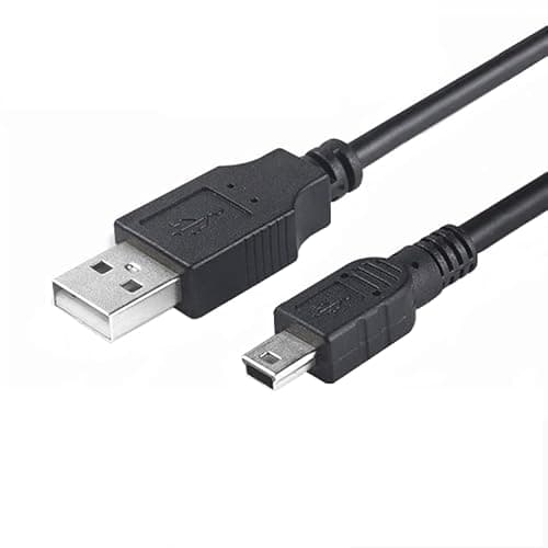 Image of Universal Charging Cable for PS3 console, USB 2.0 Type A to Mini B Cable, Mini Charging Cable, Dash cam cable, MP3 Player, Digital Cameras, USB A to USB B 1.5m long