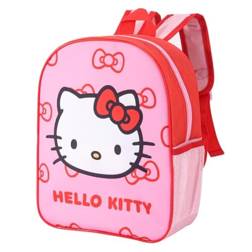 Image of Hello Kitty Kids Childrens Backpack School Rucksack Travel Bag Boys Girls with side mesh pocket