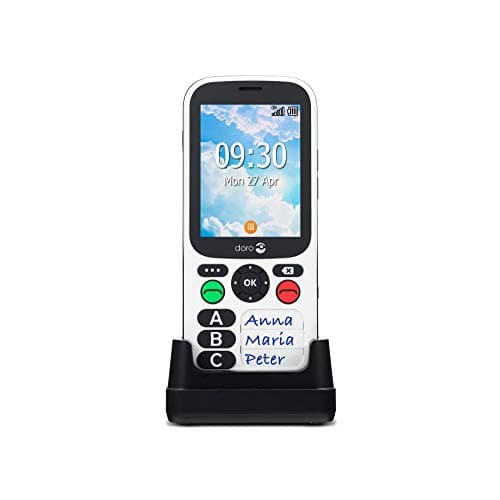Image of Doro 780X - 4G Mobile Phone for Seniors - Handicap - Dementia - Brain Impairment - Simplified Keyboard - Support Key - Geolocation - Charger Stand