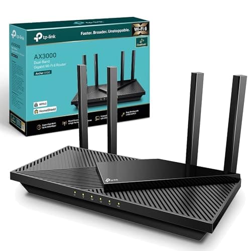 Image of TP-Link Archer AX55 WiFi 6 Router, AX3000 Mbps wifi Booster, Dual Band Gigabit Ports, Internet Booster, Wi-Fi Extender, Ultra-Low Latency, 160MHZ Bandwidth, EasyMesh Compatible, Works with Alexa