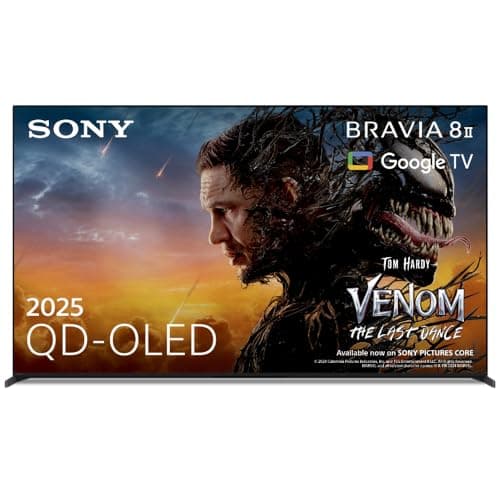 Image of Sony BRAVIA 8 II 55" QD-OLED, K55XR8M25BP (2025), 4K HDR Smart TV, AI XR Processor, Acoustic Surface Audio+, Dolby Vision/Atmos, IMAX Enhanced, Apple AirPlay 2, Eco Dashboard, 5 year warranty.