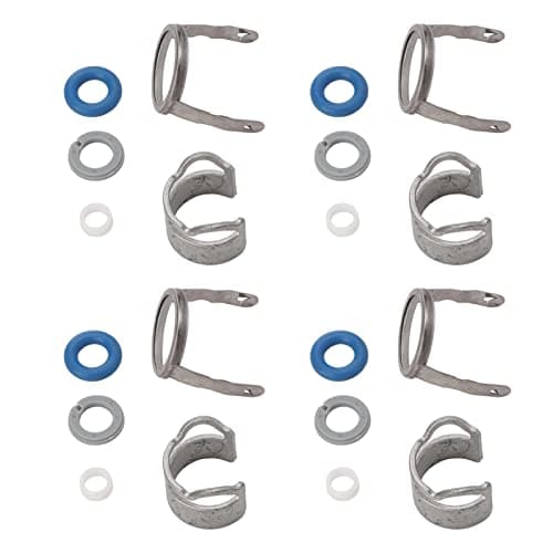 Image of 1 Set Durable Rubber and Metal Fuel Injector Seal Kit 06D998907, 06D998907A Replacement for A3 Hatchback, A4 Saloon Auto and Motorcycle Parts