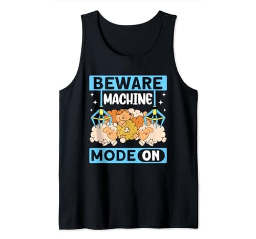 Image of "Beware Machine Mode ON" Claw Machine Tank Top