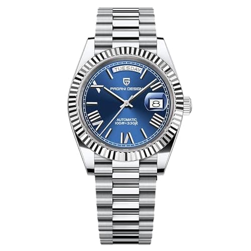 Image of RollsTimi PD1783 DD40 Men's Watch Luxury Automatic Men's AR Sapphire Glass NH36A Movement 10Bar Water Resistant Stainless Steel Business Watch Day Date Automatic.