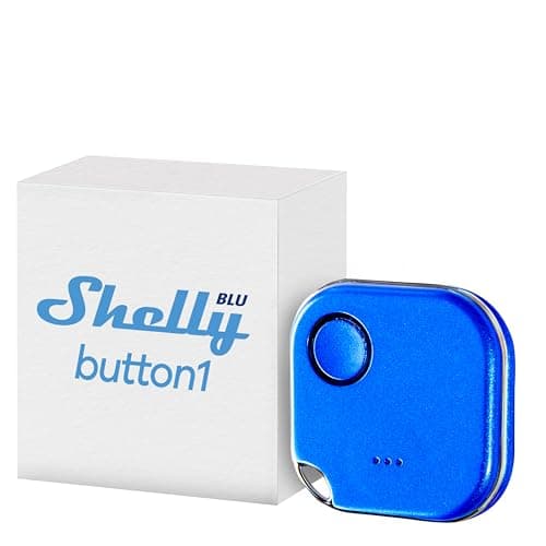 Image of Shelly BLU Button1 Blue | Bluetooth-Operated Action And Scenes Activation Button | Home Automation | iOS Android App | Long Battery Life | LED Indication | Buzzer | Broad range