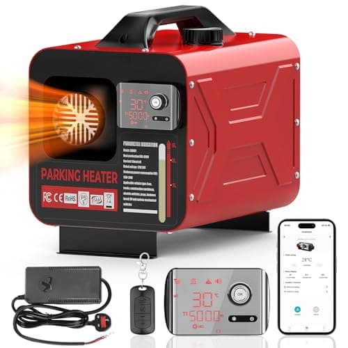 Image of GEARLASSO 8KW 12V/24V Diesel Air Parking Heater, All-in-One with APP & Remote Control, LCD Display, Fast Heating Low Noise for RV Boat Truck Garage Home Tent