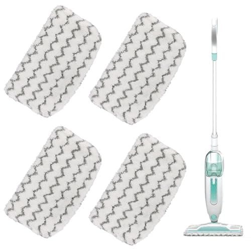 Image of Azushwer Shark Steam Mop Pads Compatible with Shark Steam Mop M11/D01/S1000/S1000A/S1000C, 4PCs Reusable Steam Mop Replacement Pads Washable Dirt Grip Absorbing Refill for Shark
